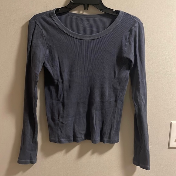 Brandy Melville Tops - Brandy melville blue long sleeve top